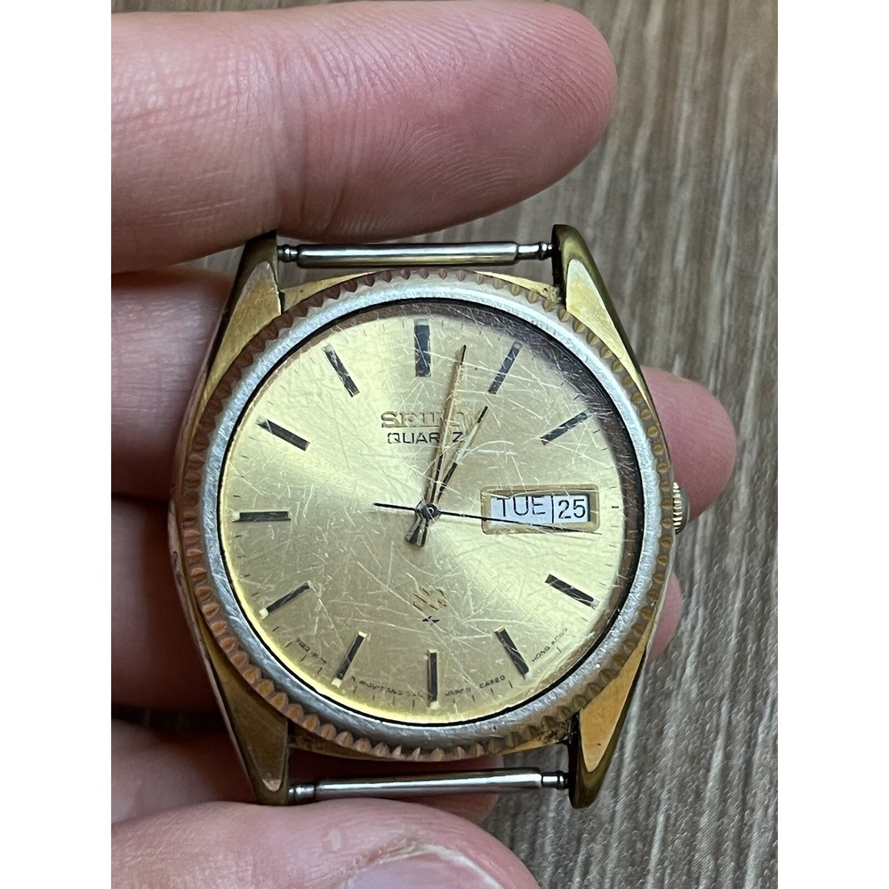 Men's Seiko SQ Presidential Quartz Watch Day/Date